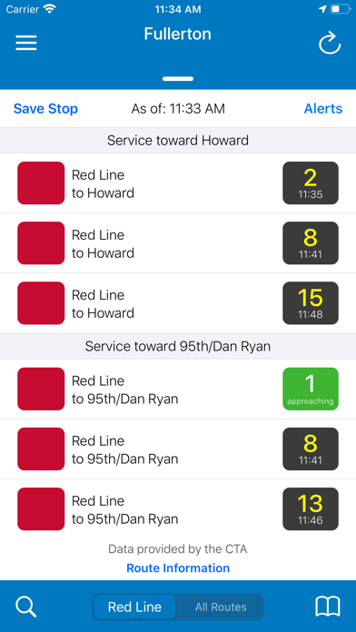 Transit Stop: CTA Tracker. screenshot 5