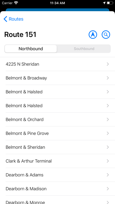 Transit Stop: CTA Tracker. screenshot 1