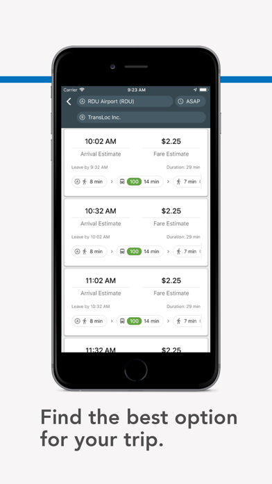 TransLoc screenshot 2