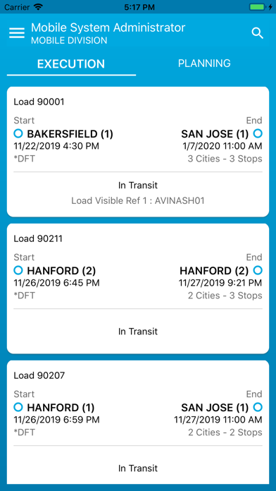 Transportation Mobile User screenshot 1