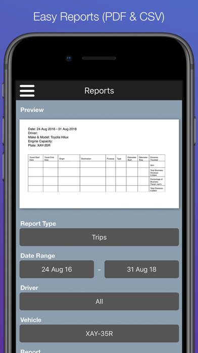 Travel Logs - Vehicle Logbook screenshot 1