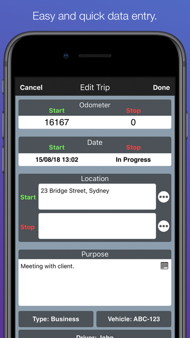 Travel Logs - Vehicle Logbook screenshot 4