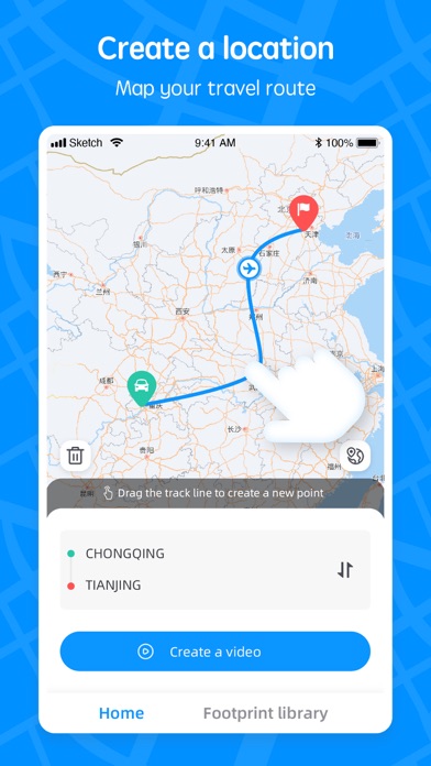 Travel Map:Journeys Route Plan screenshot 3