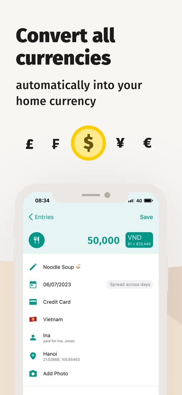 TravelSpend: Travel Budget App screenshot 2