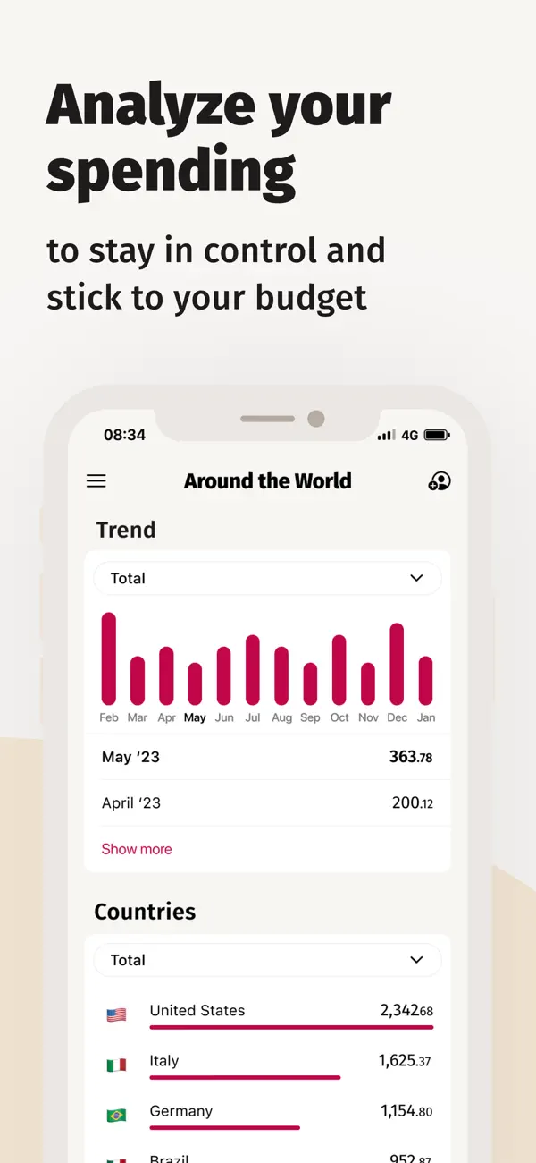 TravelSpend: Travel Budget App screenshot 4