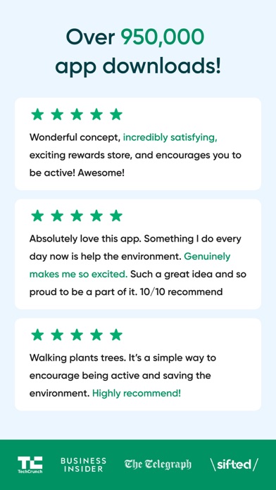 Treecard: Walking Step Tracker screenshot 1