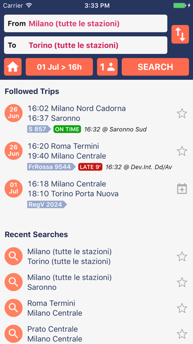Trenìt! - find Trains in Italy screenshot 3