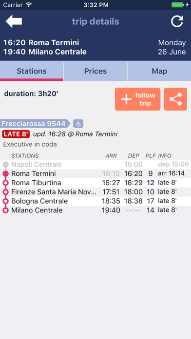 Trenìt! - find Trains in Italy screenshot 1