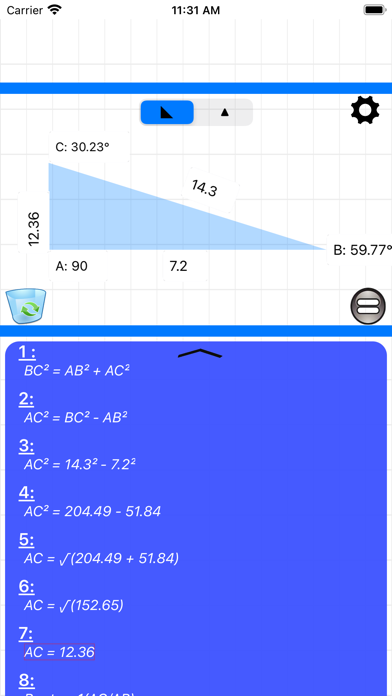 Triangle & Angle calculator screenshot 5