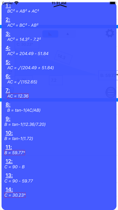 Triangle & Angle calculator screenshot 4
