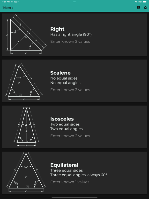 Triangle Angles Calculator screenshot 8