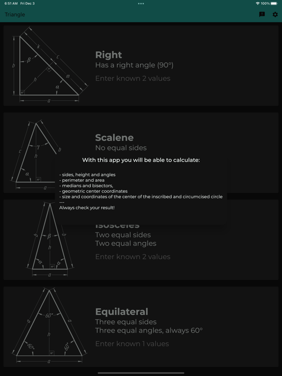 Triangle Angles Calculator screenshot 7
