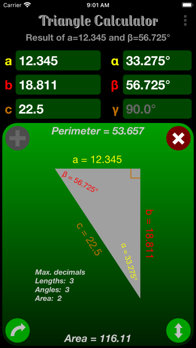 Triangle Calculator screenshot 2