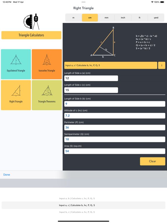 Triangle Calculators screenshot 6
