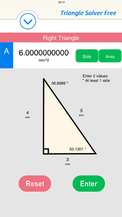 Triangle Solver Free - Geometry Calculator screenshot 3