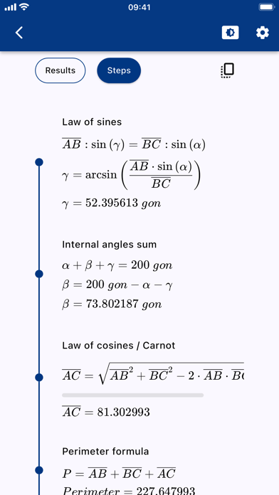 Triangle solver screenshot 4
