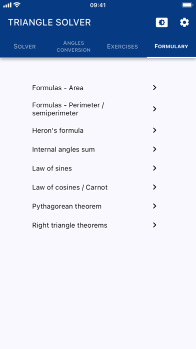 Triangle solver screenshot 1
