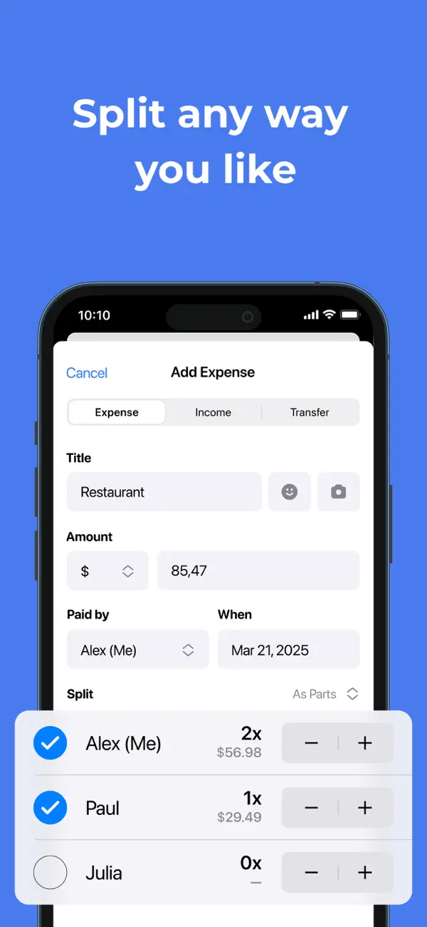 tricount: Split & Settle Bills screenshot 3