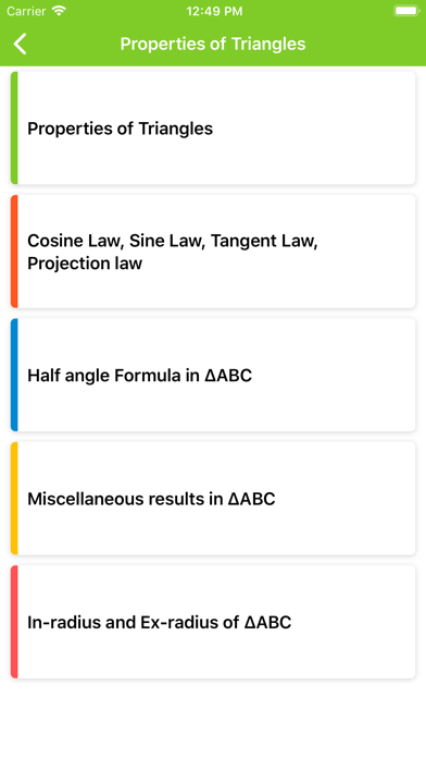 Trigonometry Formulas screenshot 1
