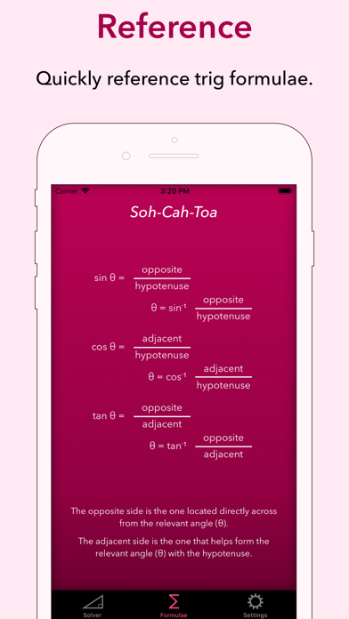 Trigonometry Help Lite screenshot 2