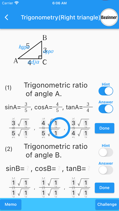 Trigonometry(Math Drills) screenshot 7