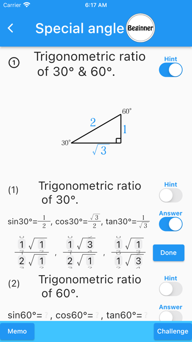 Trigonometry(Math Drills) screenshot 5