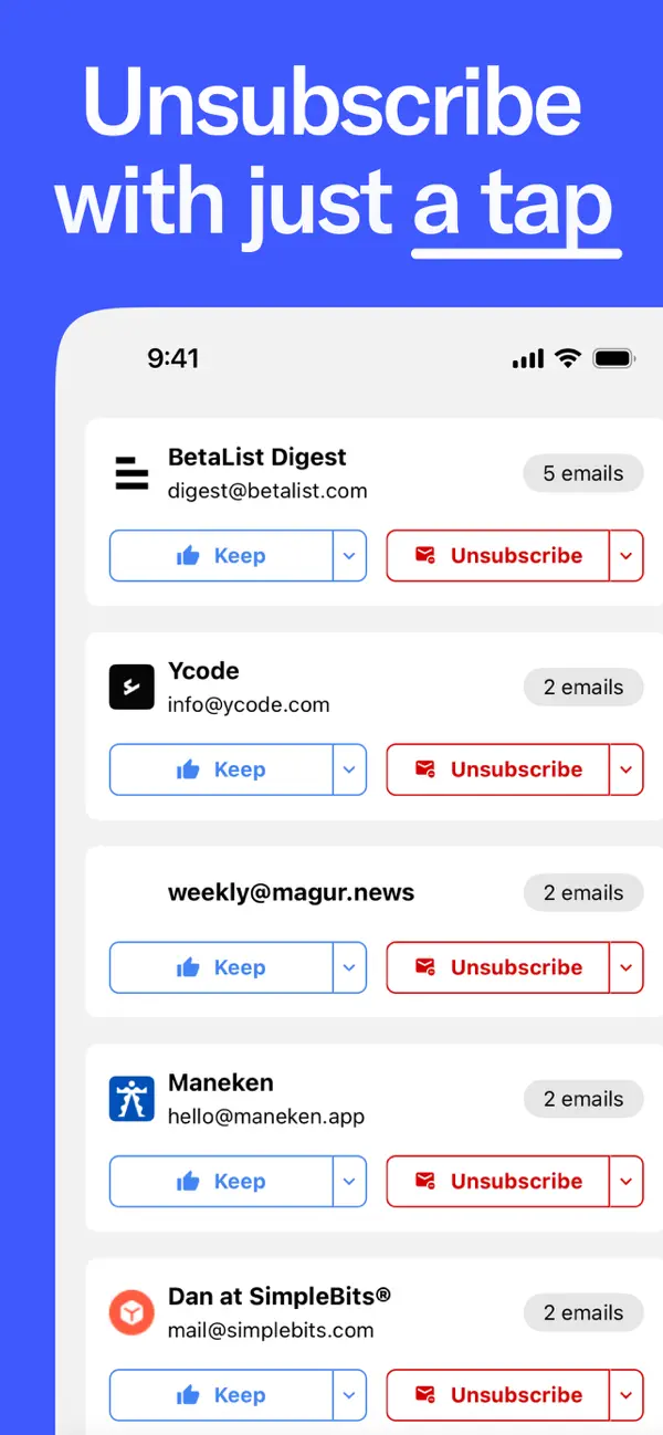 Trimbox: Email Cleaner screenshot 3