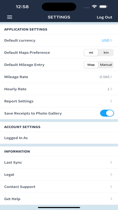 TriNet Expense screenshot 1