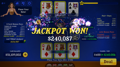 Triple Card Poker Casino screenshot 4