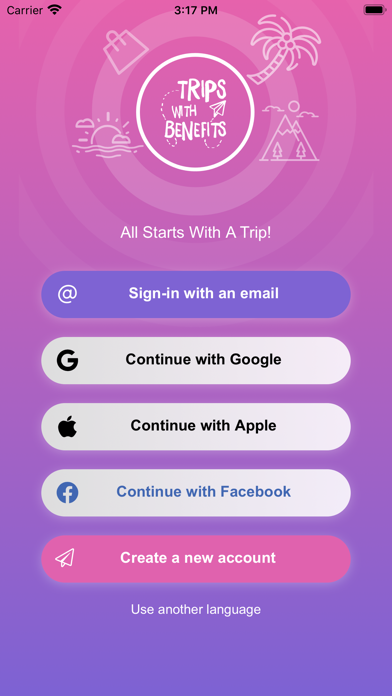 TripsWithBenefits screenshot 1