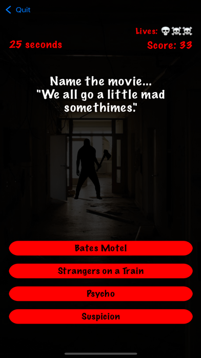 Trivia: Scary Horror Movies screenshot 1