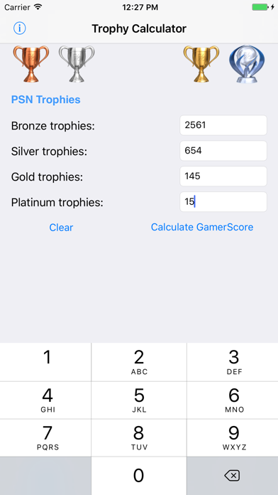 Trophy Calculator screenshot 2
