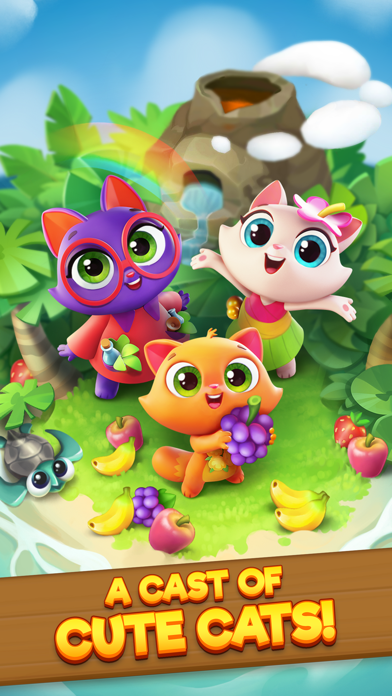 Tropicats: Match 3 Puzzle Game screenshot 1