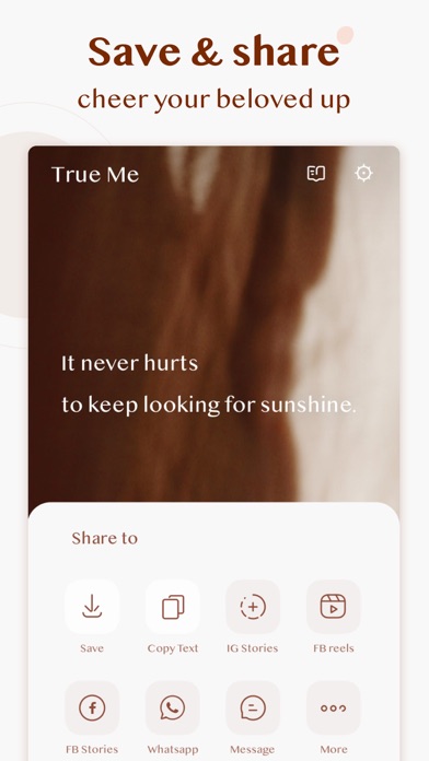 TrueMeCalm: Daily Affirmations screenshot 2