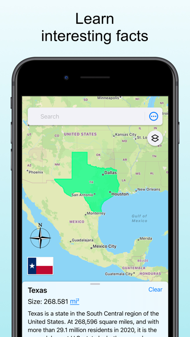 TrueWorld Maps: Country Facts screenshot 3
