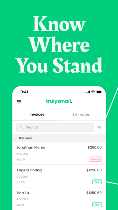 TrulySmall Business Invoices screenshot 2
