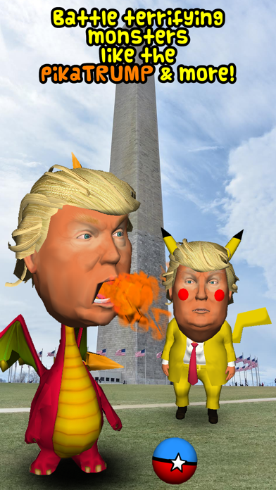 TRUMP-yman GO! Bounce balls at him in augmented reality! screenshot 3