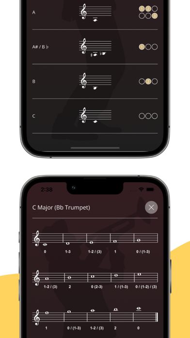 Trumpet Fingering Chart screenshot 2