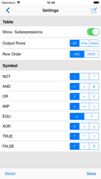 Truth Table Builder screenshot 1