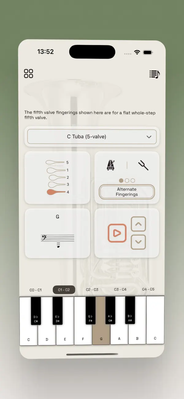 Tuba Fingering Chart screenshot 3