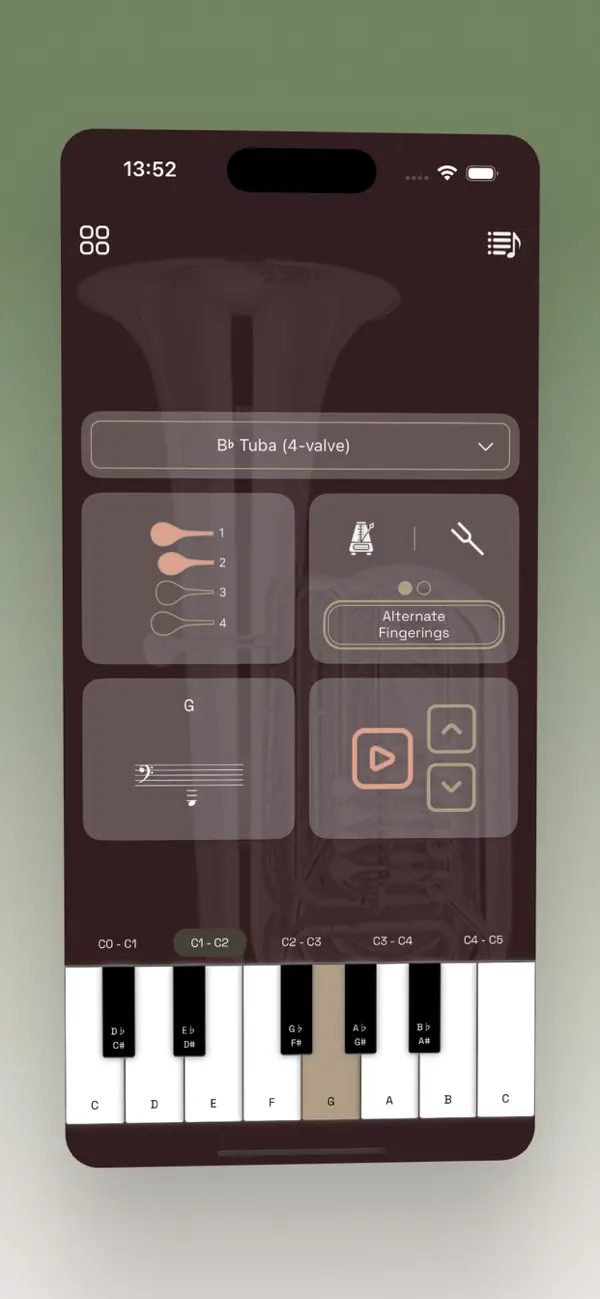 Tuba Fingering Chart screenshot 5