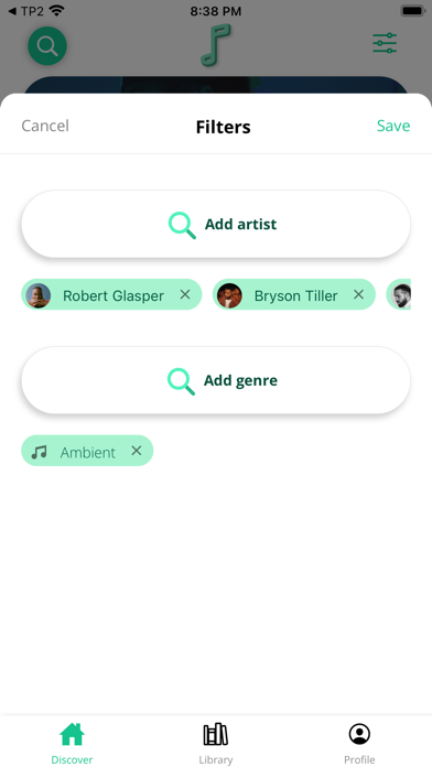 Tuneder - Music discovery tool screenshot 1