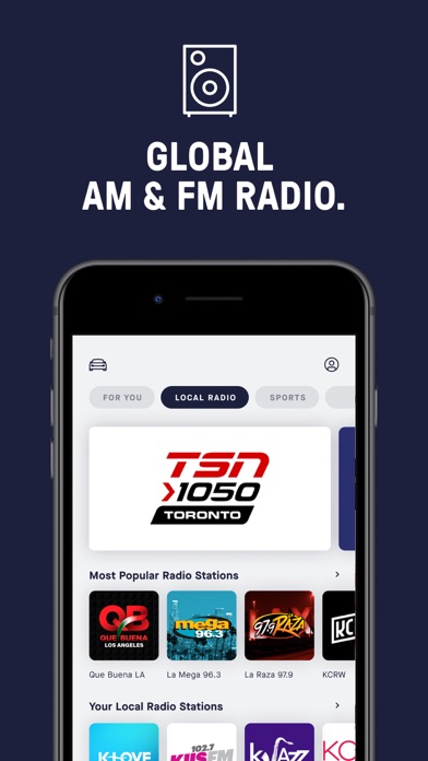 TuneIn Radio: Music & Sports screenshot 1