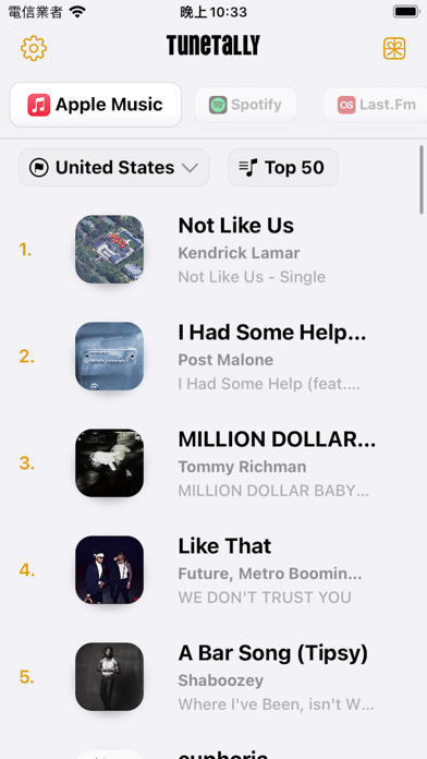 TuneTally: Music Charts screenshot 4