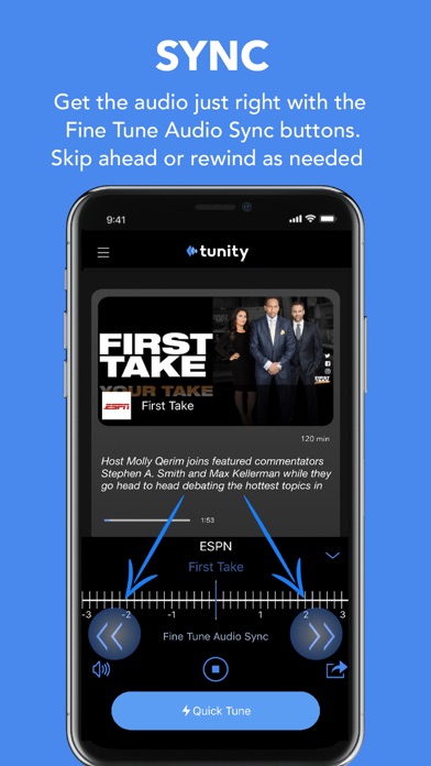 Tunity: Hear Any Muted TV Live screenshot 1