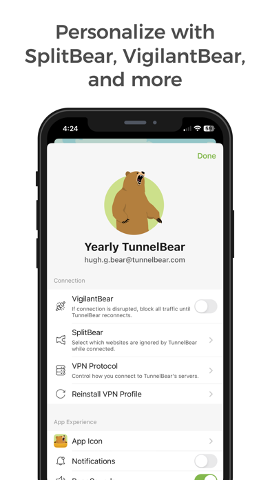 TunnelBear: Secure VPN & Wifi screenshot 1