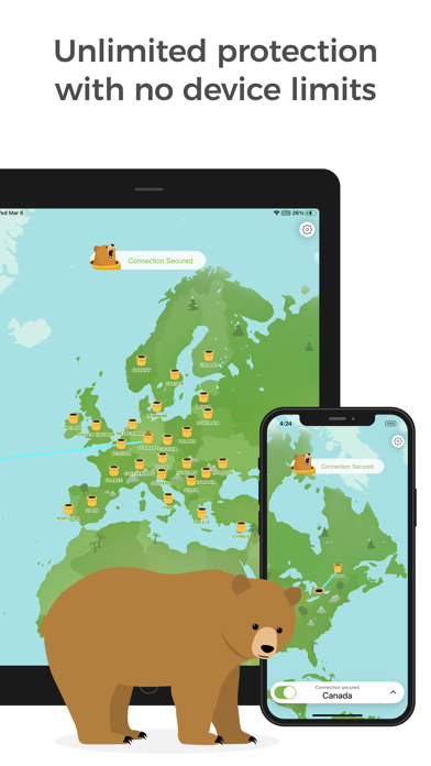 TunnelBear: Secure VPN & Wifi screenshot 4