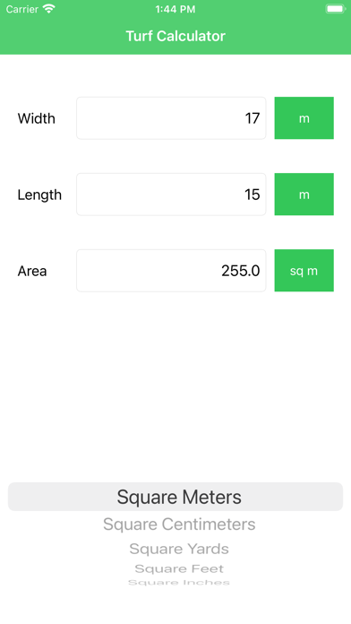 Turf Calculator Pro screenshot 1