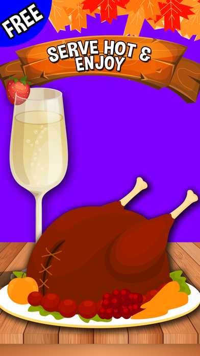 Turkey - Thanksgiving Baby Chef Girls & Teens screenshot 3