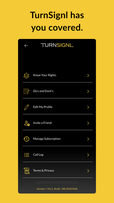 TurnSignl App screenshot 1